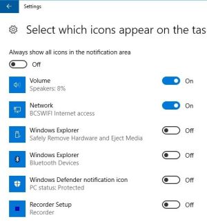 Win 10 personalize task