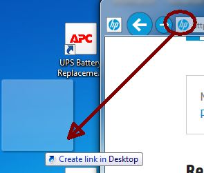 shortcut to desktop